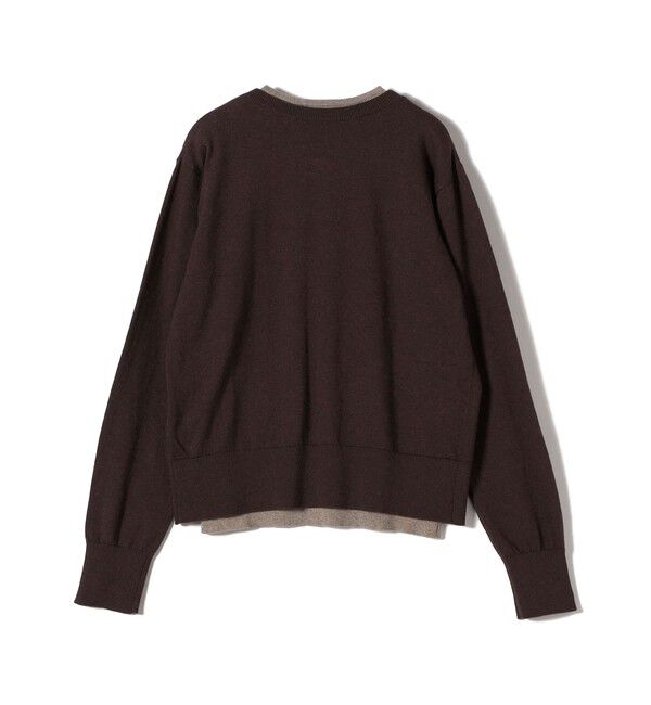 SHIPS for women「【WEB限定】〈手洗い可能〉レイヤード 2WAY 配色 カーディガン」|カーディガン|