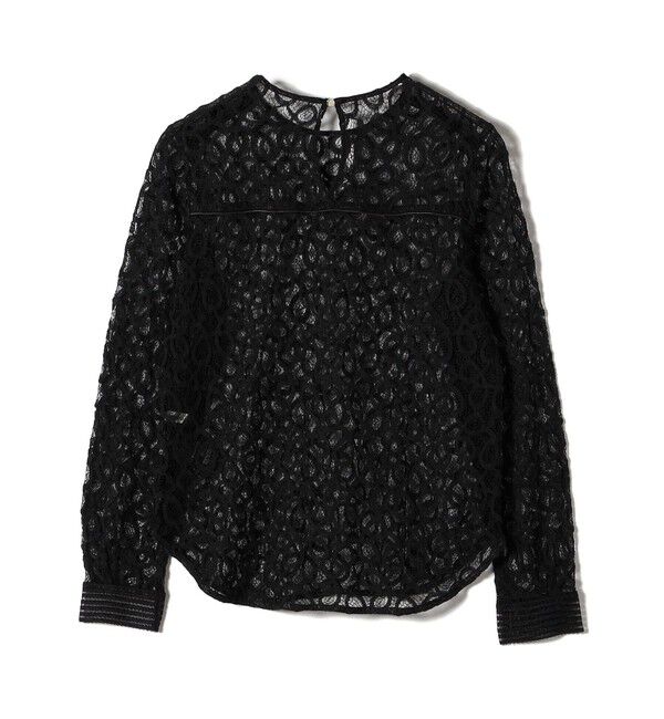 SHIPS for women「トゥワール コード レース ブラウス（ブラック）」|シャツ・ブラウス|