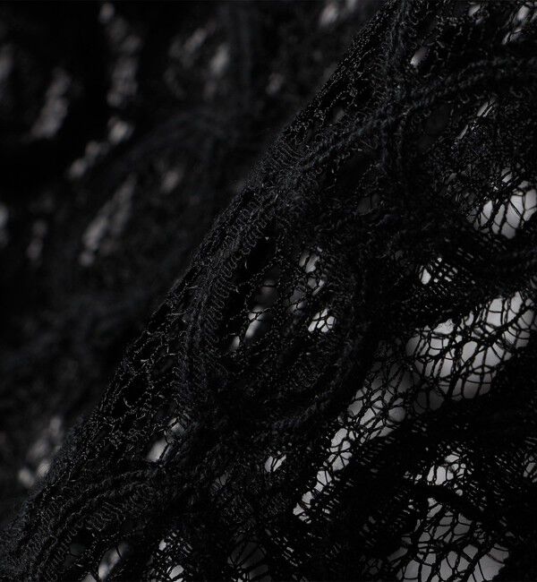 SHIPS for women「トゥワール コード レース ブラウス（ブラック）」|シャツ・ブラウス|