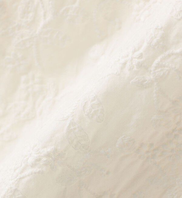 SHIPS KIDS「SHIPS KIDS:140～150cm /刺繍 フリルカラー ブラウス」|シャツ・ブラウス|