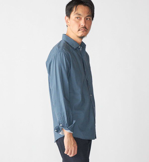 SHIPS「SHIPS: プリント ワイドカラー シャツ」|シャツ・ブラウス|