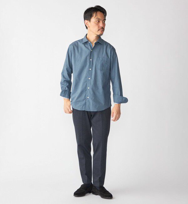 SHIPS「SHIPS: プリント ワイドカラー シャツ」|シャツ・ブラウス|