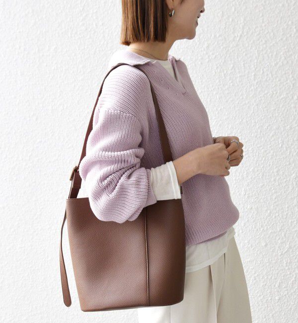 SHIPS any「SHIPS any:〈手洗い可能〉コットン ミックス スキッパー ポロ ニット プルオーバー」|ニット・セーター|