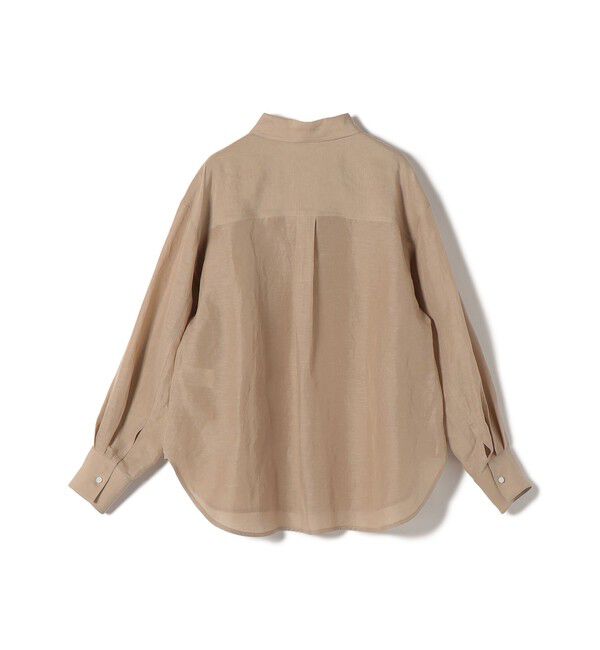 SHIPS for women「《予約》〈手洗い可能〉IMPERIAL LINEN 混 オーバー サイズ シャツ」|シャツ・ブラウス|