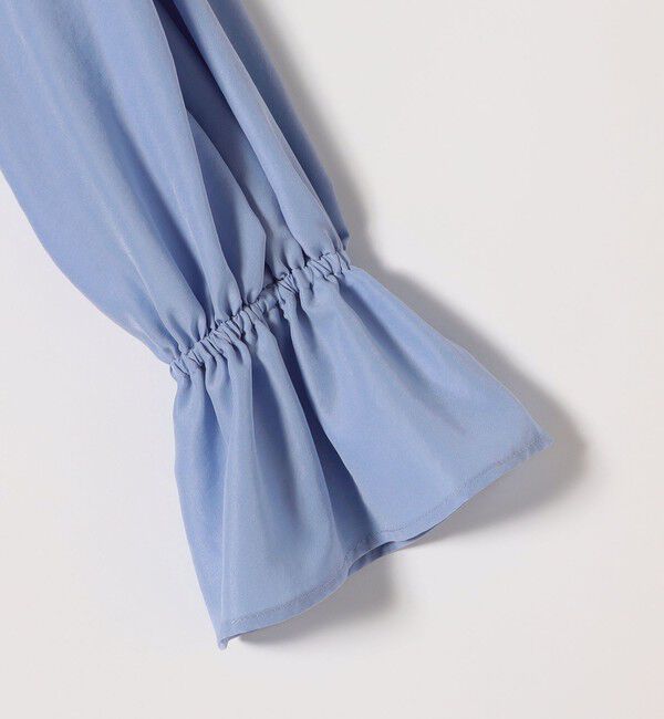 quaranciel「quaranciel:〈洗濯機可能〉フリルカラー リボン ギャザースリーブ ブラウス」|シャツ・ブラウス|