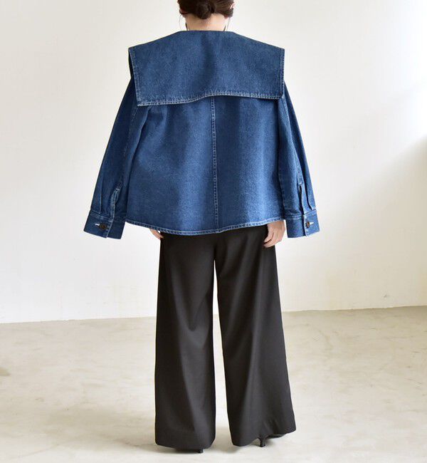 quaranciel「quaranciel:〈洗濯機可能〉ハイウエスト ワイド 2タック パンツ」|その他|