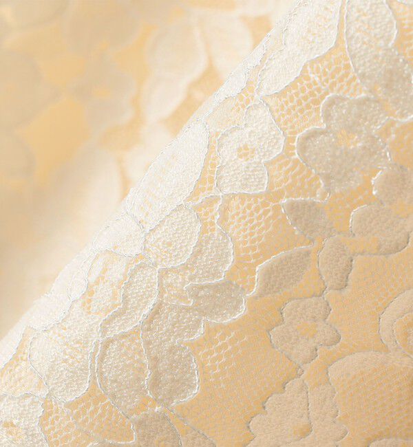 SHIPS any「SHIPS any:〈手洗い可能〉フラワー レース クルーネック ペプラム ブラウス」|シャツ・ブラウス|