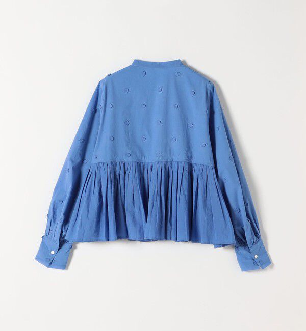 SHIPS any「【WEB限定】SHIPS any:〈洗濯機可能〉フラワー モチーフ ペプラム ギャザー シャツ ブラウス」|シャツ・ブラウス|