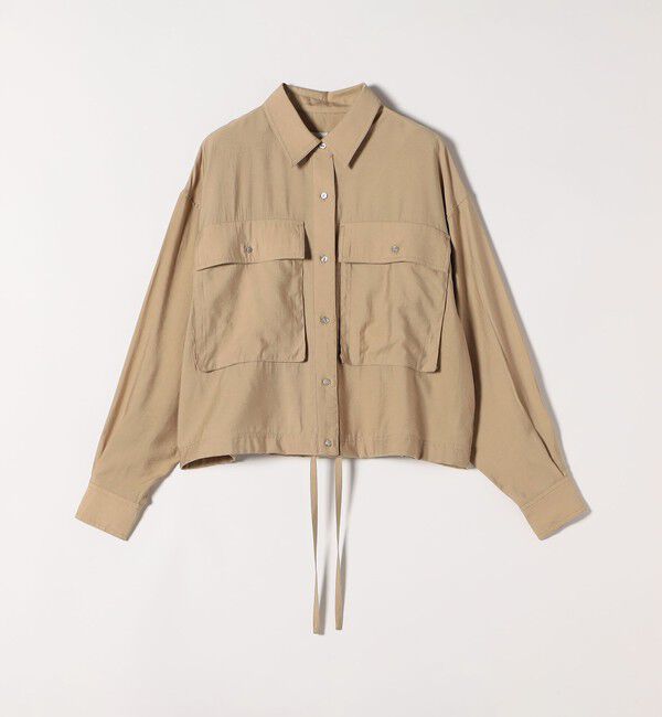 quaranciel「《予約》quaranciel:〈洗濯機可能〉ドロスト コンパクト ポケット レギュラー シャツ」|シャツ・ブラウス|