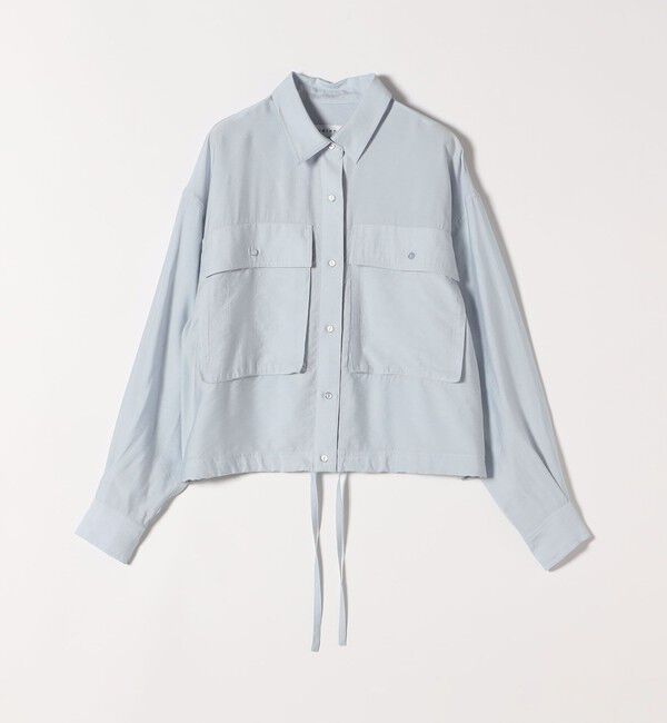 quaranciel「《予約》quaranciel:〈洗濯機可能〉ドロスト コンパクト ポケット レギュラー シャツ」|シャツ・ブラウス|