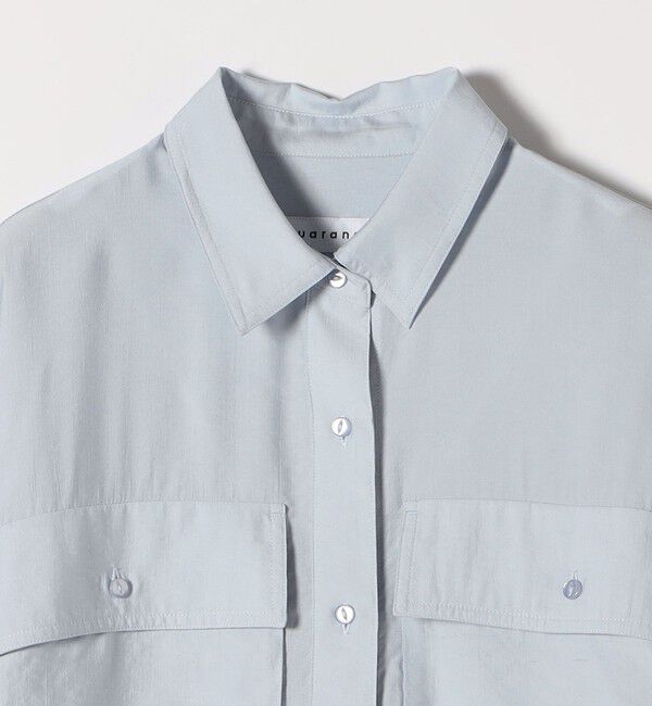 quaranciel「《予約》quaranciel:〈洗濯機可能〉ドロスト コンパクト ポケット レギュラー シャツ」|シャツ・ブラウス|