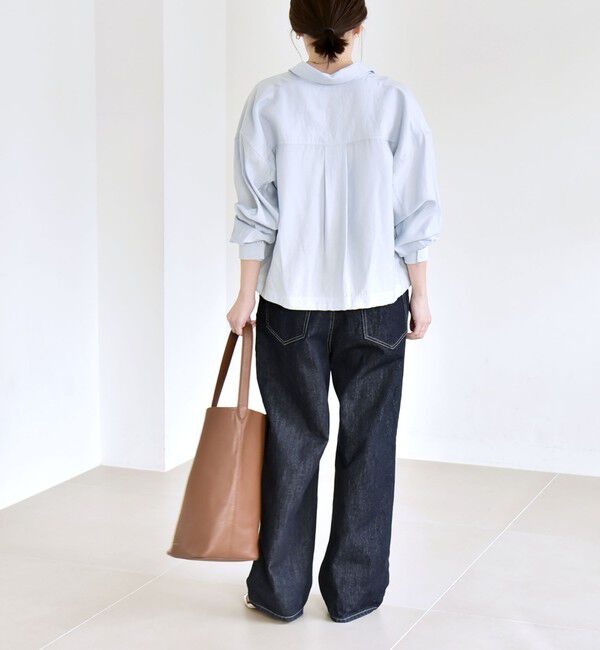 quaranciel「《予約》quaranciel:〈洗濯機可能〉ドロスト コンパクト ポケット レギュラー シャツ」|シャツ・ブラウス|