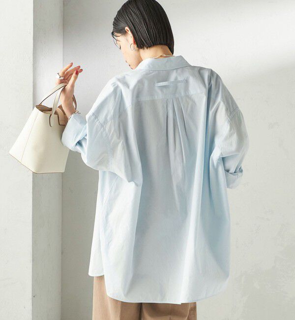 SHIPS for women「TICCA:〈手洗い可能〉スクエア ビック シャツ uni」|シャツ・ブラウス|