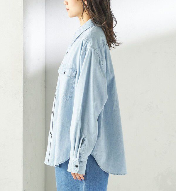 SHIPS for women「NINE CASE:〈洗濯機可能〉シャンブレー シャツ」|シャツ・ブラウス|