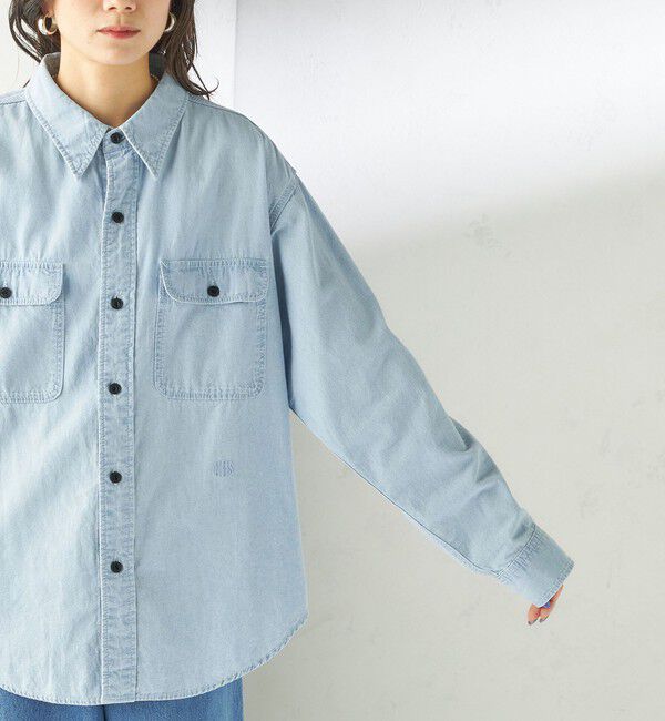 SHIPS for women「NINE CASE:〈洗濯機可能〉シャンブレー シャツ」|シャツ・ブラウス|