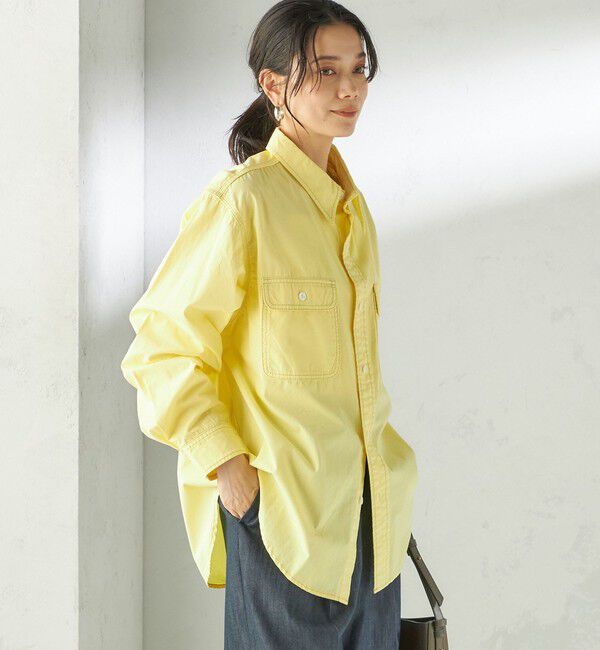 SHIPS for women「《予約》NINE CASE:〈洗濯機可能〉製品染め シャツ」|シャツ・ブラウス|