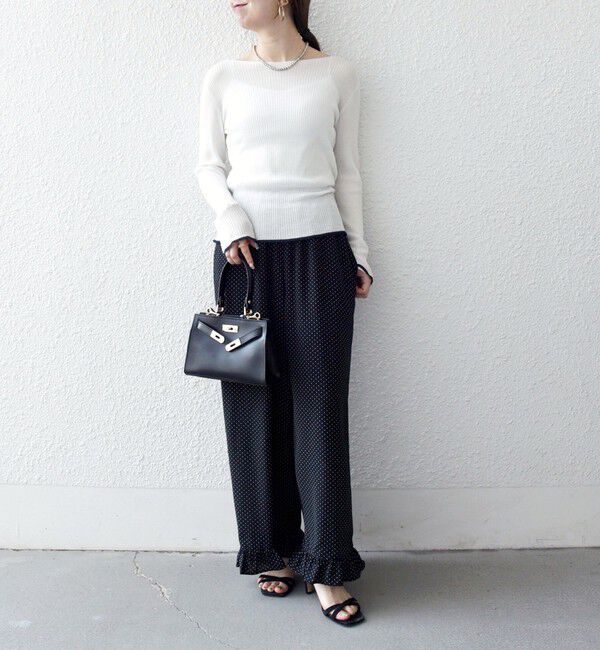 SHIPS any「《予約》SHIPS any:〈手洗い可能〉コットン ミックス 配色 リブ ニット プルオーバー」|ニット・セーター|