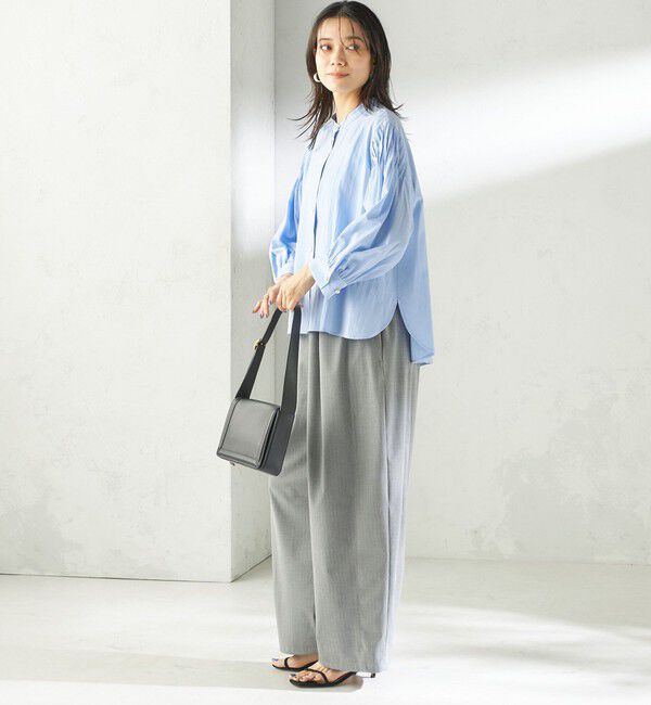 SHIPS for women「《予約》〈手洗い可能〉袖 ピンタック 羽織 ブラウス」|シャツ・ブラウス|