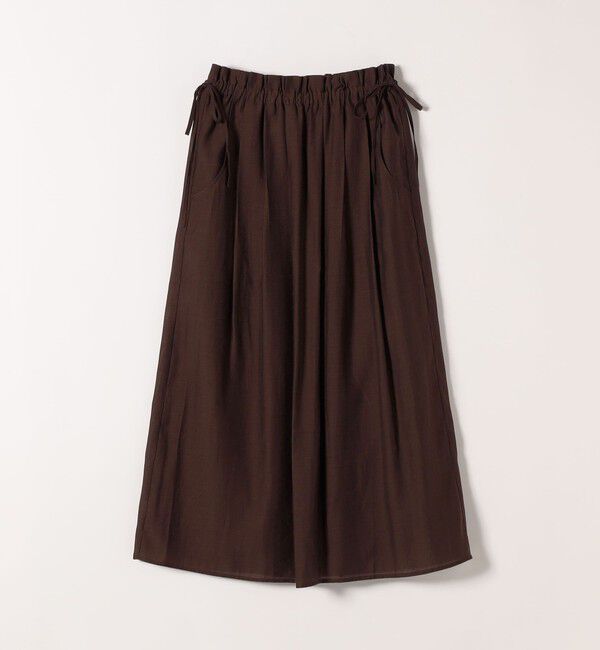 SHIPS any「《予約》SHIPS any:〈洗濯機可能〉シアー ストレート ギャザー イージー リボン スカート」|スカート|