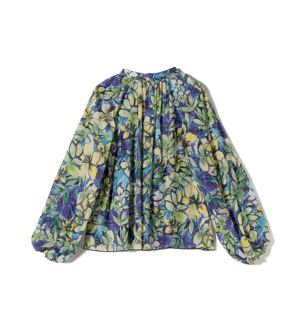 SHIPS for women「《予約》〈手洗い可能〉DEVEAUX 綿 プリント ブラウス」|シャツ・ブラウス|