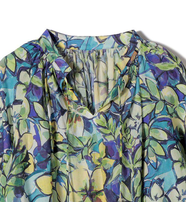 SHIPS for women「《予約》〈手洗い可能〉DEVEAUX 綿 プリント ブラウス」|シャツ・ブラウス|