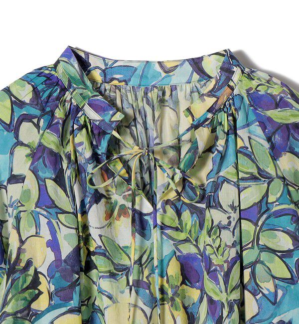 SHIPS for women「《予約》〈手洗い可能〉DEVEAUX 綿 プリント ブラウス」|シャツ・ブラウス|