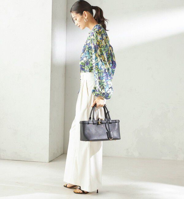 SHIPS for women「《予約》〈手洗い可能〉DEVEAUX 綿 プリント ブラウス」|シャツ・ブラウス|