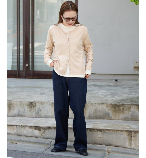 OUTDOOR PRODUCTS Usual Things「3WAYアイビーニットカーディガン&times;ロンT 2点SET」|カーディガン|