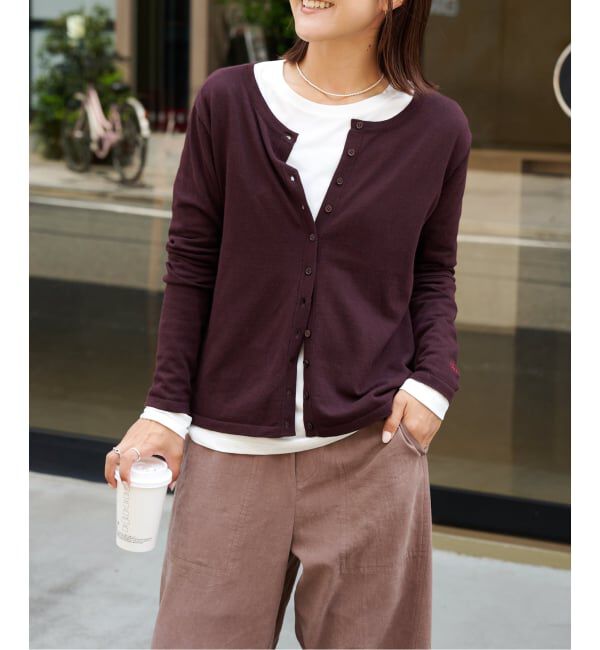 OUTDOOR PRODUCTS Usual Things「3WAYアイビーニットカーディガン&times;ロンT 2点SET」|カーディガン|