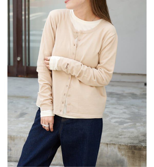 OUTDOOR PRODUCTS Usual Things「3WAYアイビーニットカーディガン&times;ロンT 2点SET」|カーディガン|ナチュラル