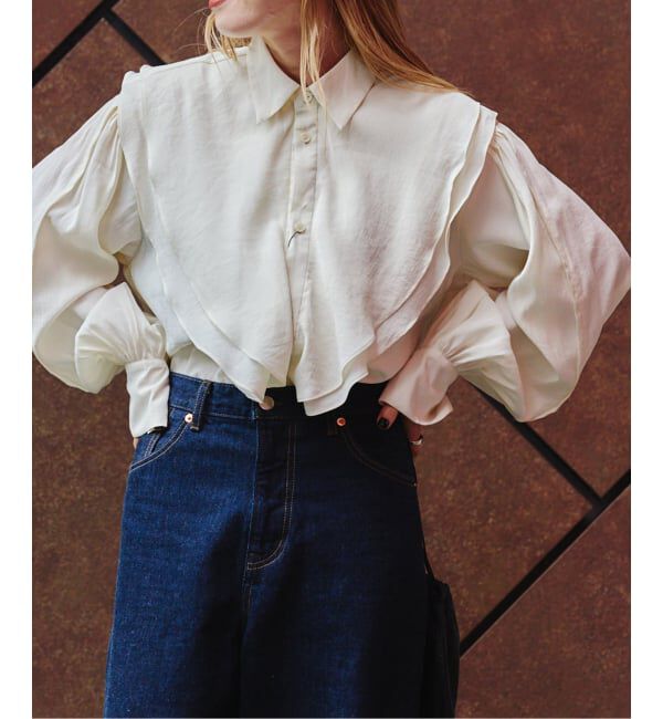 OUTDOOR PRODUCTS Usual Things「ラッフルフリルブラウス」|シャツ・ブラウス|