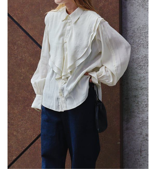 OUTDOOR PRODUCTS Usual Things「ラッフルフリルブラウス」|シャツ・ブラウス|