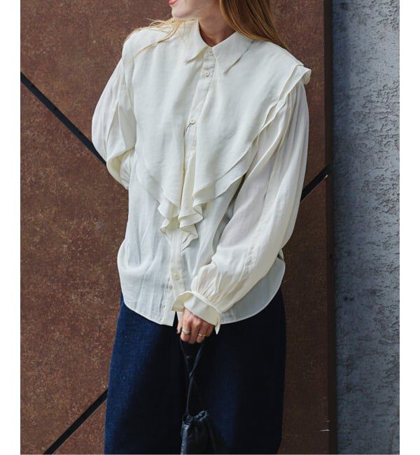 OUTDOOR PRODUCTS Usual Things「ラッフルフリルブラウス」|シャツ・ブラウス|