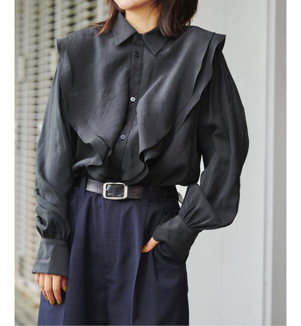 OUTDOOR PRODUCTS Usual Things「ラッフルフリルブラウス」|シャツ・ブラウス|
