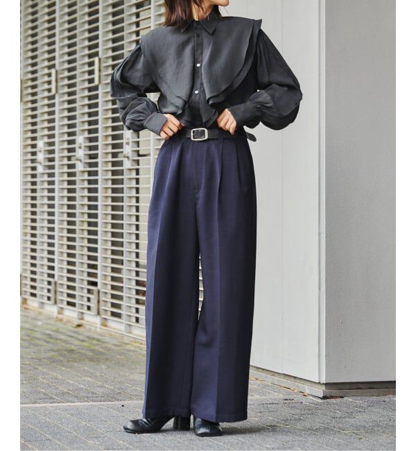 OUTDOOR PRODUCTS Usual Things「ラッフルフリルブラウス」|シャツ・ブラウス|