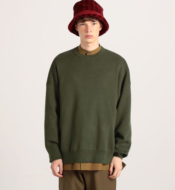 CABaN「CABaN コットンカシミヤ クルーネックプルオーバー」|ニット・セーター|