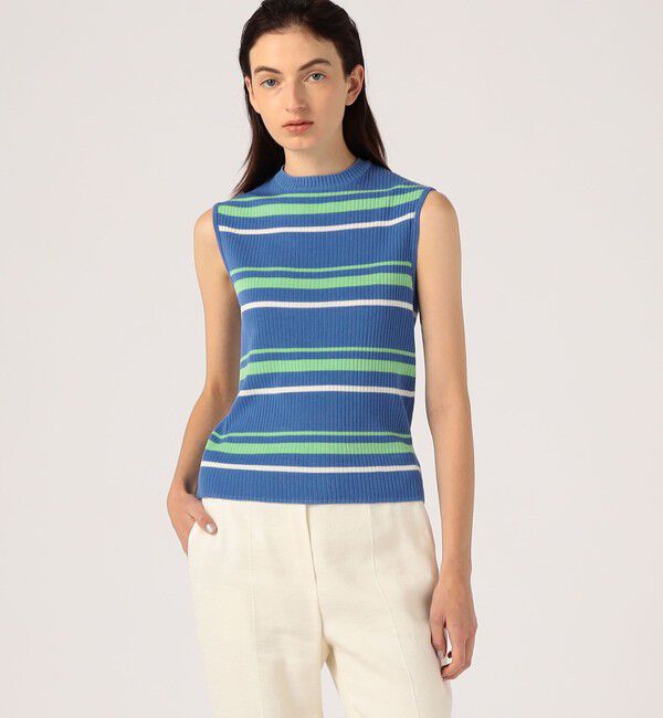 DES PRES「コットンアセテート ノースリーブプルオーバー」|ニット・セーター|