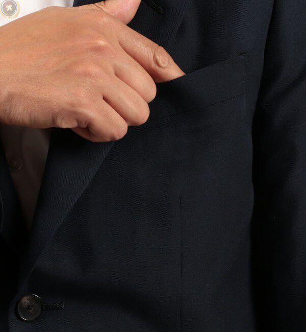 TOMORROWLAND MENS「シルクツイル シングル2Bジャケット」|テーラードジャケット|