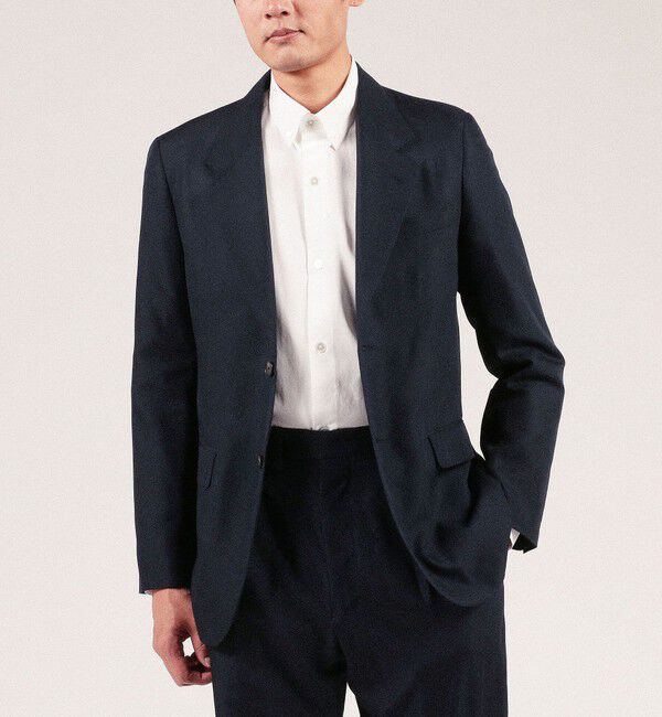 TOMORROWLAND MENS「シルクツイル シングル2Bジャケット」|テーラードジャケット|