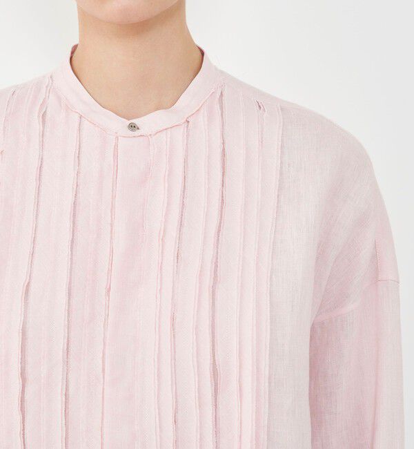 GALERIE VIE「リネンポプリン カットオフブザムシャツ」|シャツ・ブラウス|