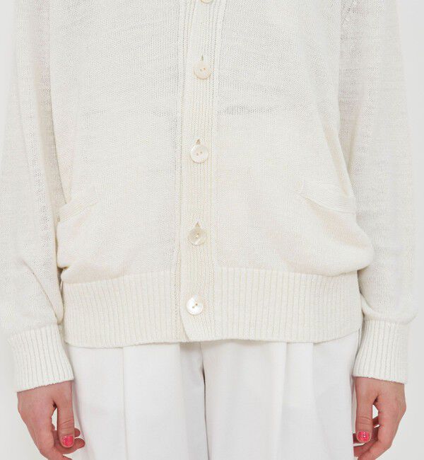 GALERIE VIE「リネンリリヤーン Vネックカーディガン」|カーディガン|