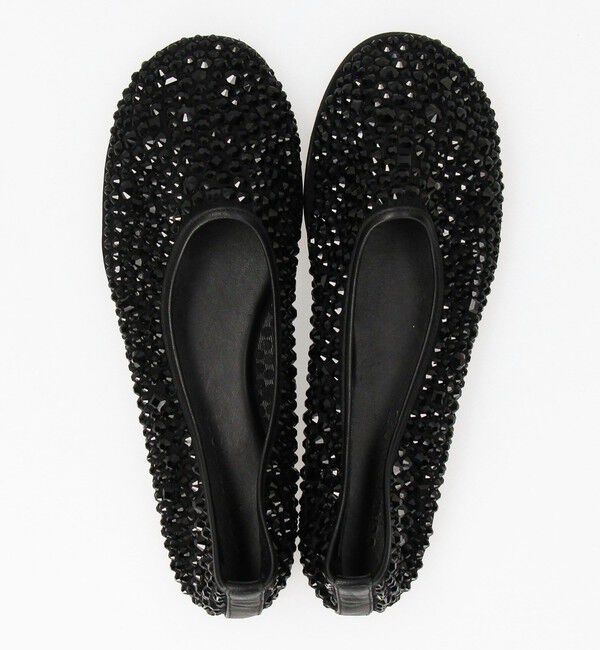 TOMORROWLAND GOODS「DEAR FRANCES Balla クリスタルフラットシューズ」|バレエシューズ|