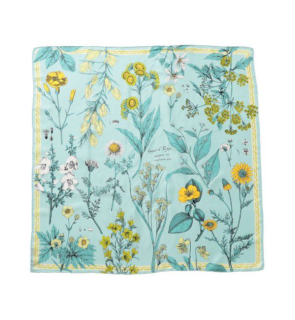 TOMORROWLAND GOODS「【別注】manipuri FLEURIR スカーフ」|バンダナ・スカーフ|52 ライトグリーン系