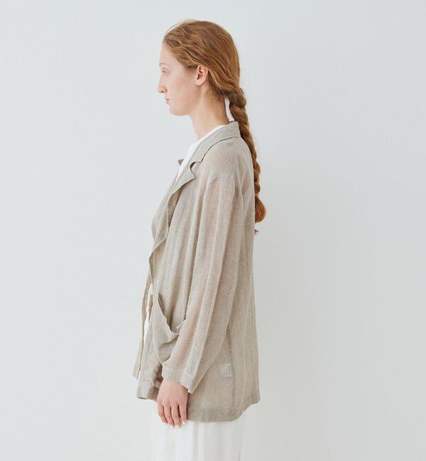 GALERIE VIE「リノカラミ シャツジャケット」|テーラードジャケット|