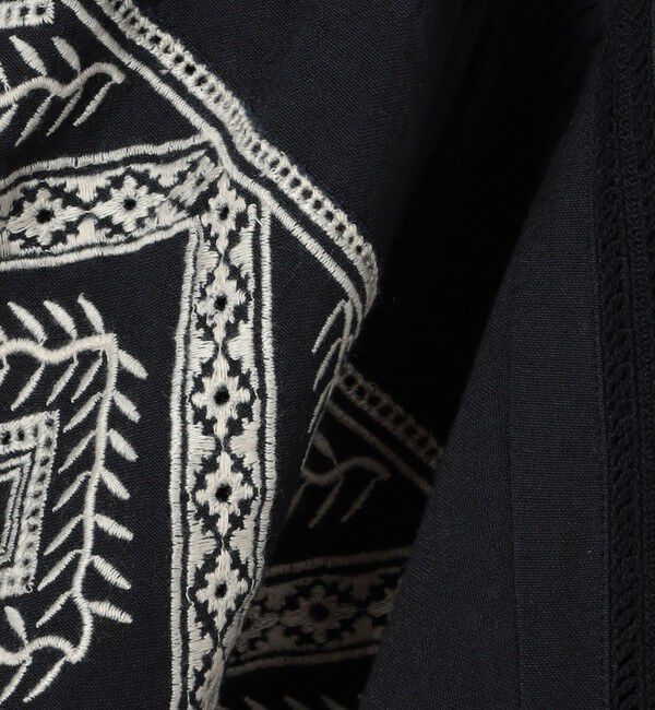 SOULEIADO「コットンエンブロイダリー ボリュームスリーブブラウス」|シャツ・ブラウス|