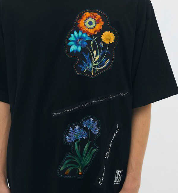 CABaN「CABaN スビンコットン FLOWERSモチーフTシャツ 」|Tシャツ・カットソー|