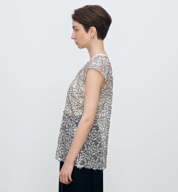 TOMORROWLAND collection「リーフコード レースジレブラウス」|シャツ・ブラウス|