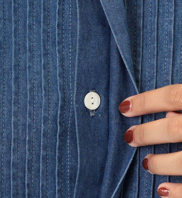 SOULEIADO「ラインエンブロイダリー ピンタックシャツ」|シャツ・ブラウス|