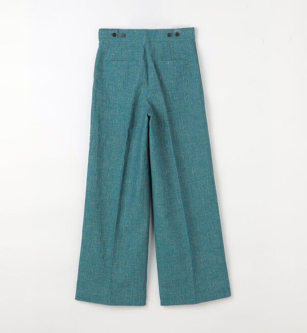 CABaN「コットンリネンスラブ ポケットワイドパンツ」|チノ|