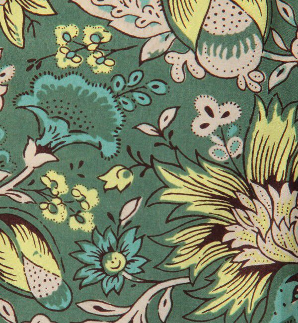 SOULEIADO「レーヨンプリント ピンタックブラウス」|シャツ・ブラウス|